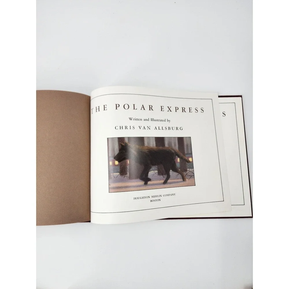 The Polar Express Chris Van Allsburg Hardcover 1985 Christmas Childrens BookISBN